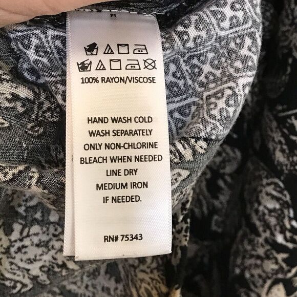 RACHEL Rachel Roy Womens Boho Top Size‎ M Dolman Sleeve Crochet Lace Oversized - Picture 12 of 12